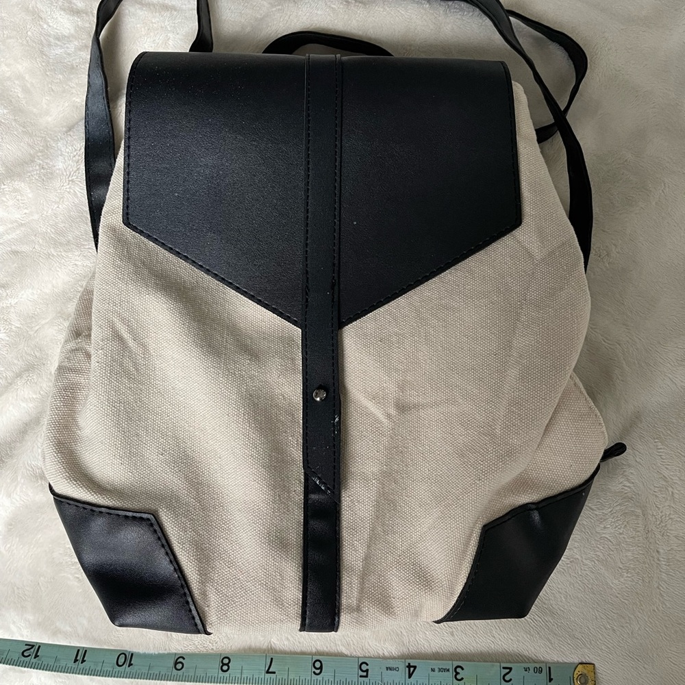 Deux Lux Demi Canvas & Vegan Leather Backpack | Minimalist Boho Chic